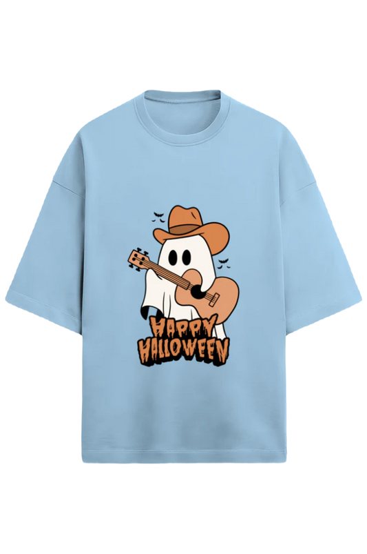 Unisex Oversize Terry T-Shirt_Happy Haloween