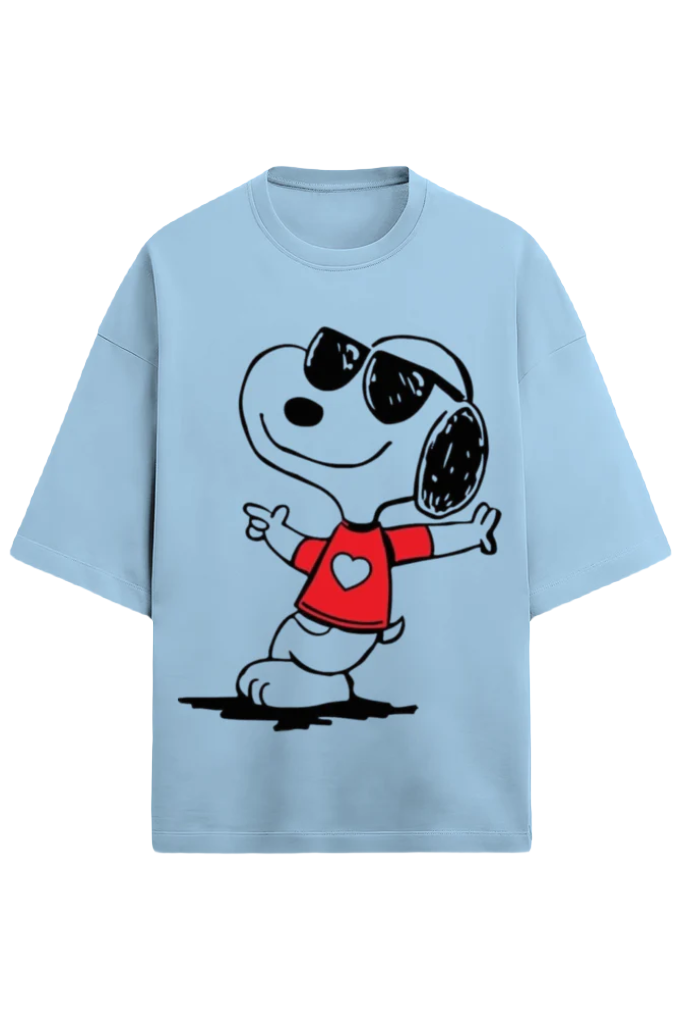 Unisex Oversized Terry T-Shirt_Snoopy