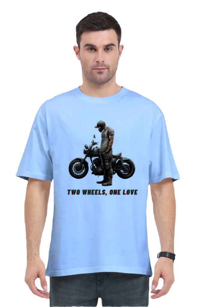 Men's Oversize Half Sleeve T-Shirt_Bike Love