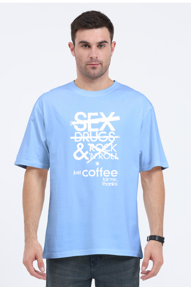 Men's Oversize Half Sleeve T-Shirt_Only Coffee