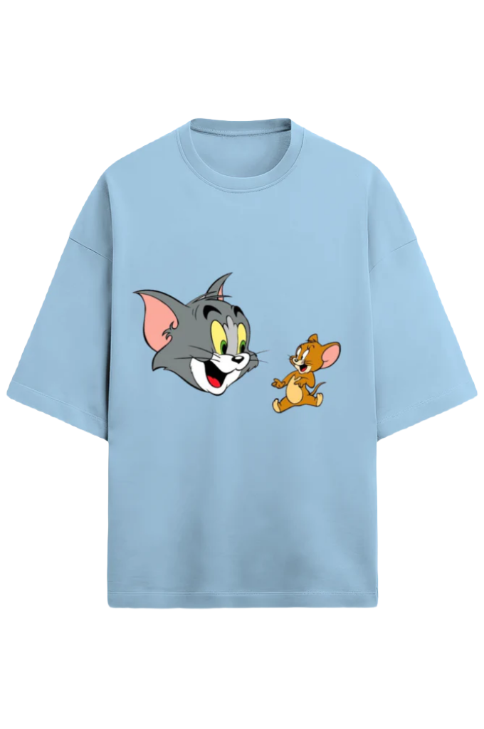 Unisex Terry Oversized T-Shirt_Tom n Jerry