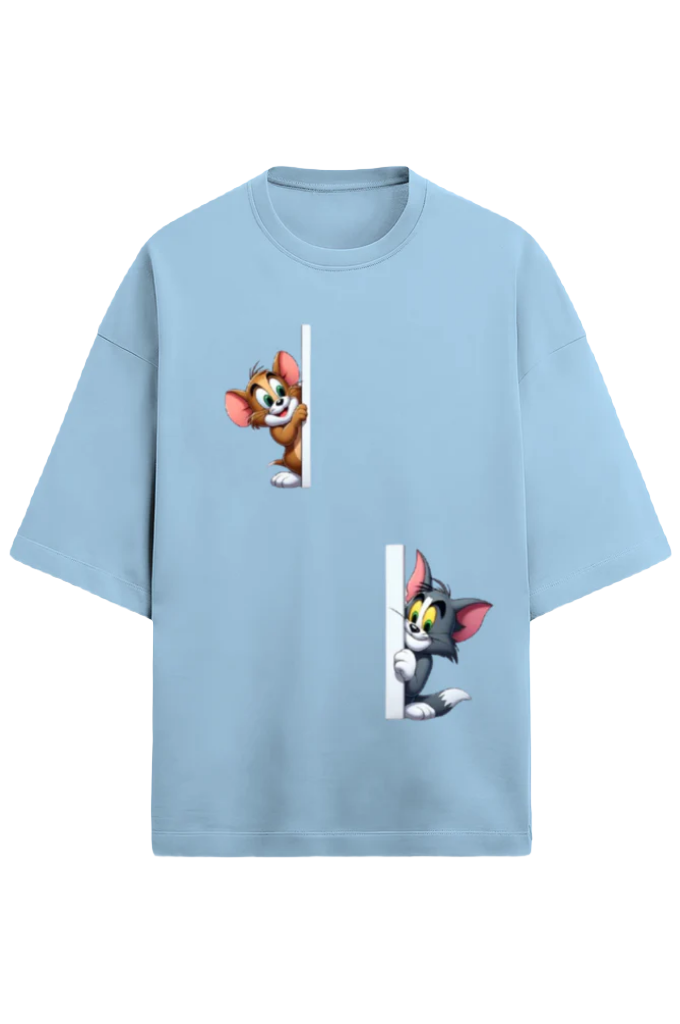 Unisex Terry Oversized T-Shirt_Tom n Jerry