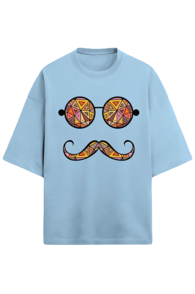 Unisex Oversize Terry T-Shirt_Moustache