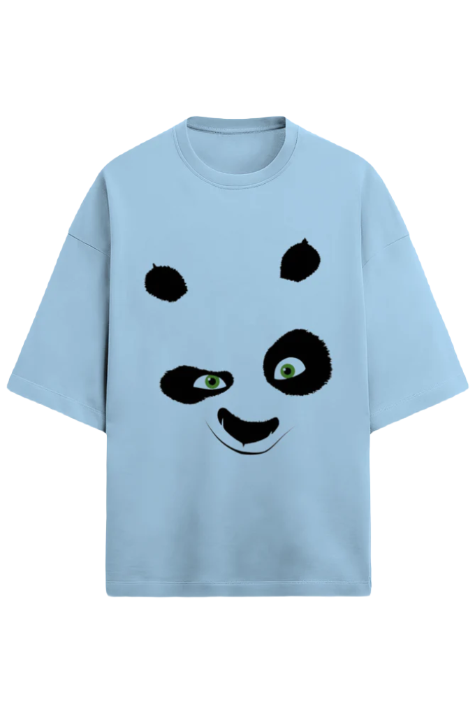 Unisex Oversize Terry T-Shirt_Panda Face