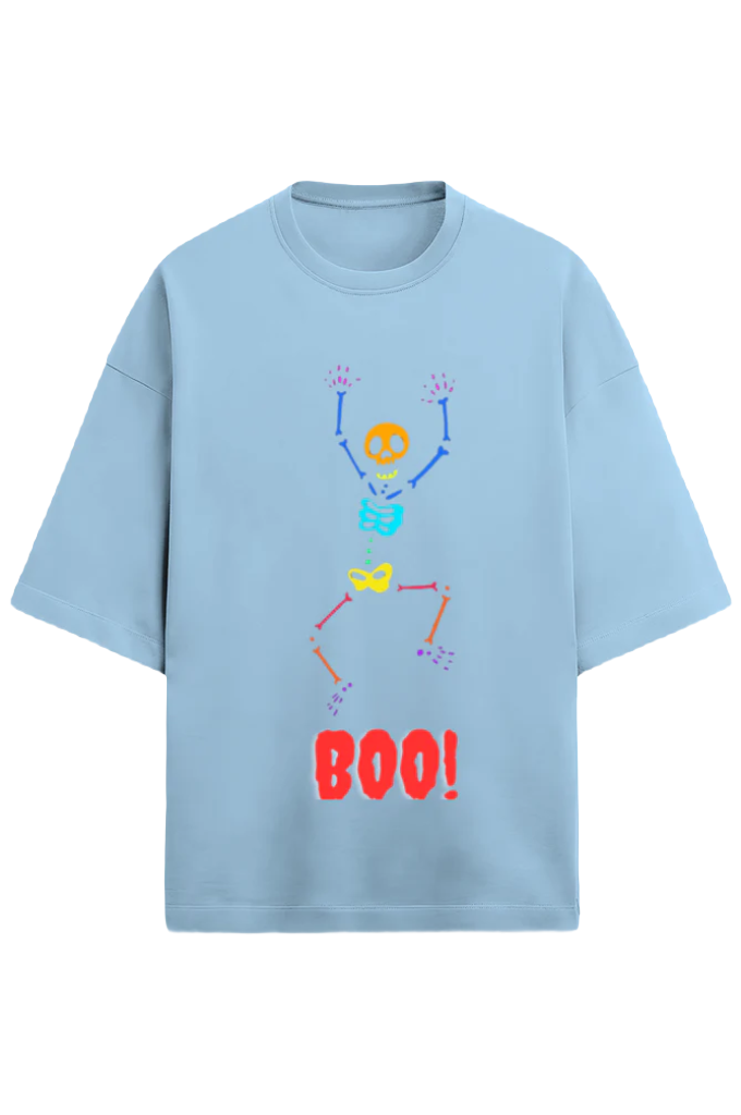 Unisex Oversize Terry T-Shirt_Grumpy Ghost