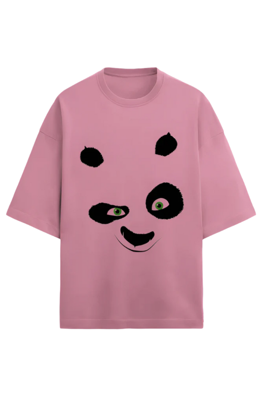 Unisex Oversize Terry T-Shirt_Panda Face