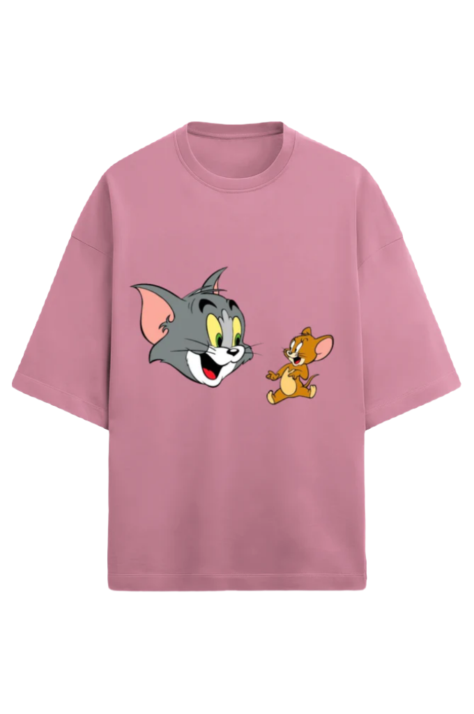 Unisex Terry Oversized T-Shirt_Tom n Jerry