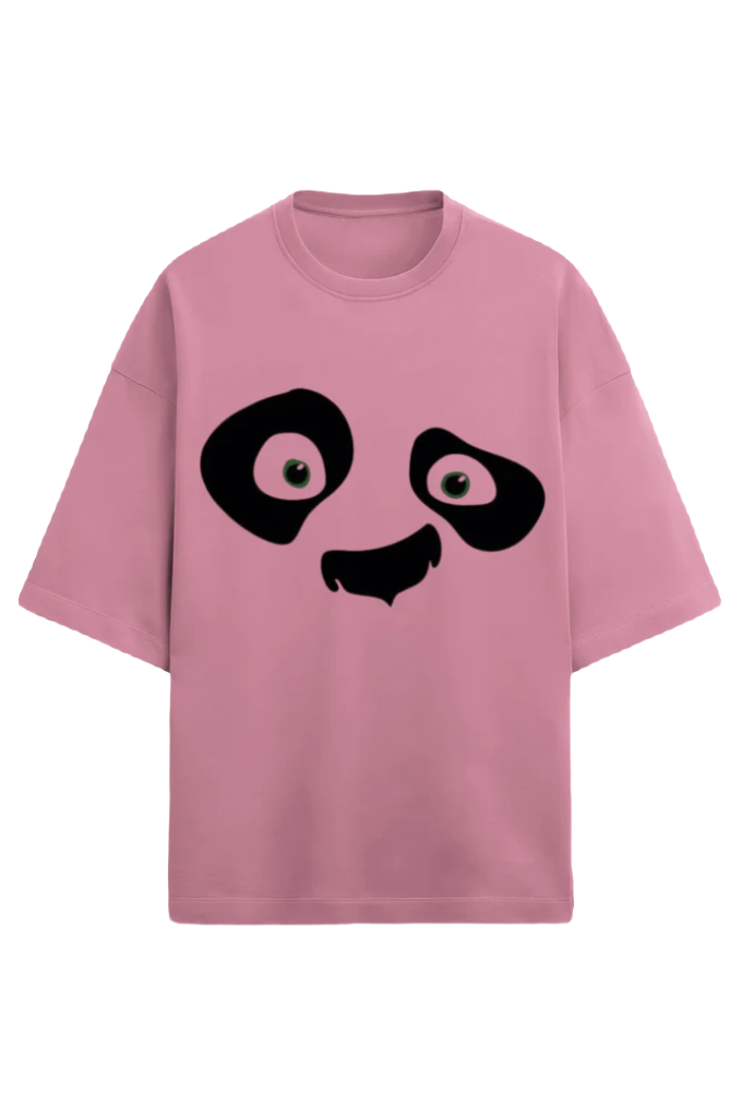 Unisex Oversize Terry T-Shirt_Panda Face