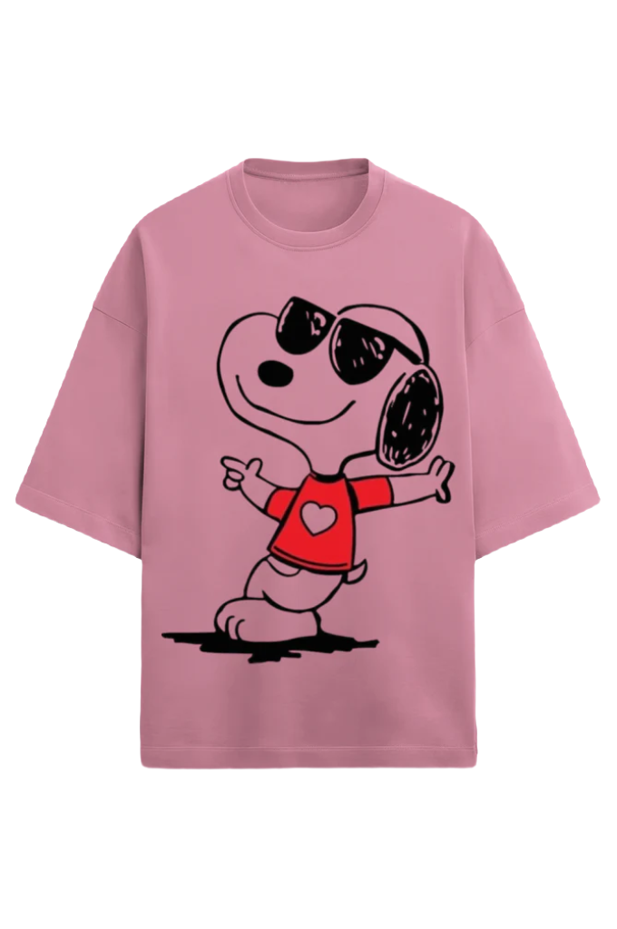 Unisex Oversized Terry T-Shirt_Snoopy