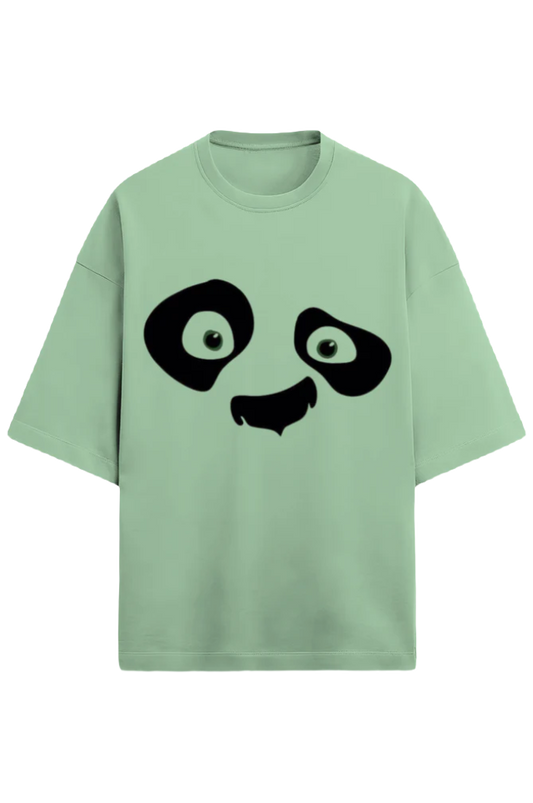 Unisex Oversize Terry T-Shirt_Panda Face