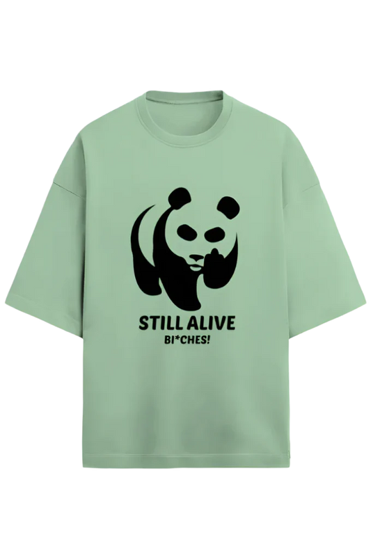 Unisex Terry Oversized T-Shirt_Rude Panda