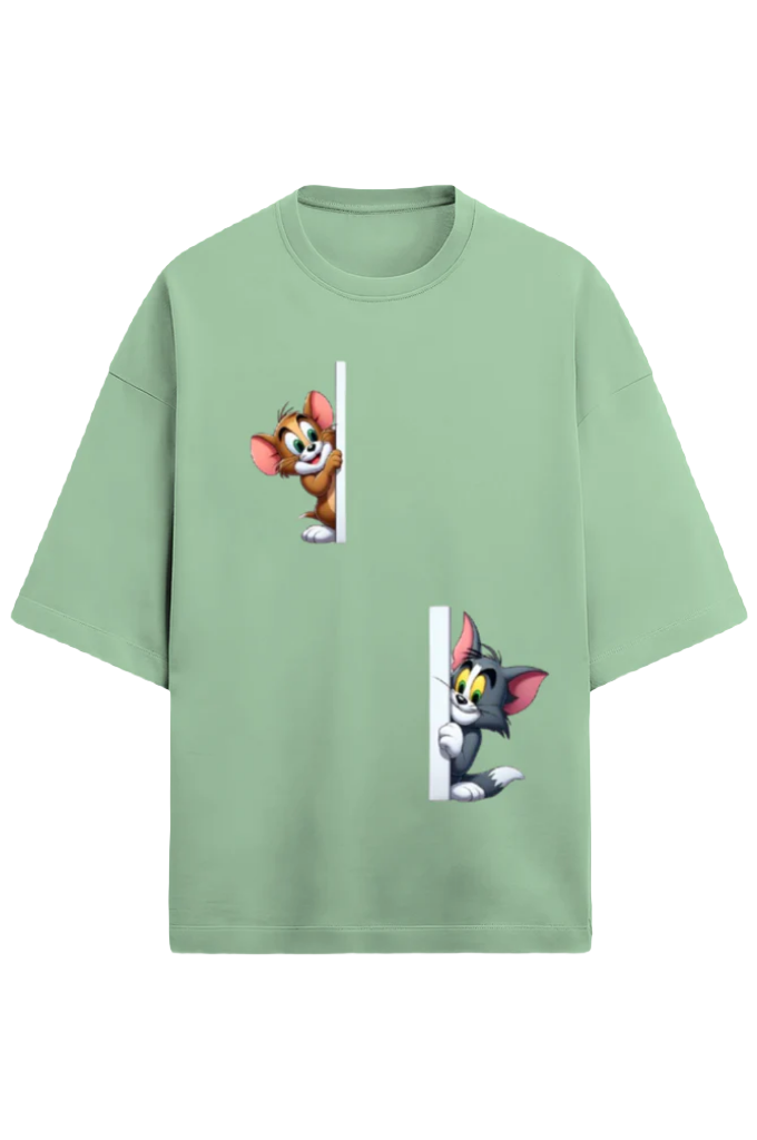 Unisex Terry Oversized T-Shirt_Tom n Jerry