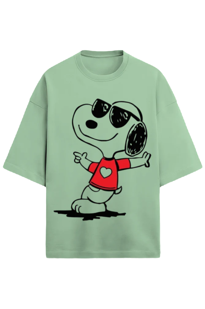 Unisex Oversized Terry T-Shirt_Snoopy