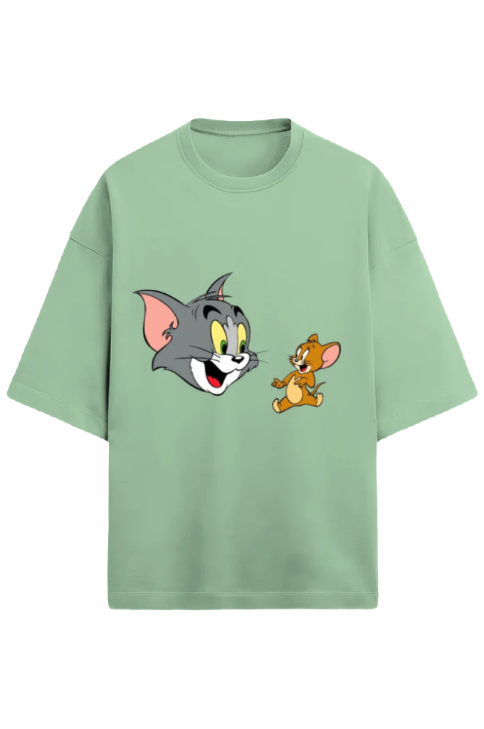 Unisex Terry Oversized T-Shirt_Tom n Jerry