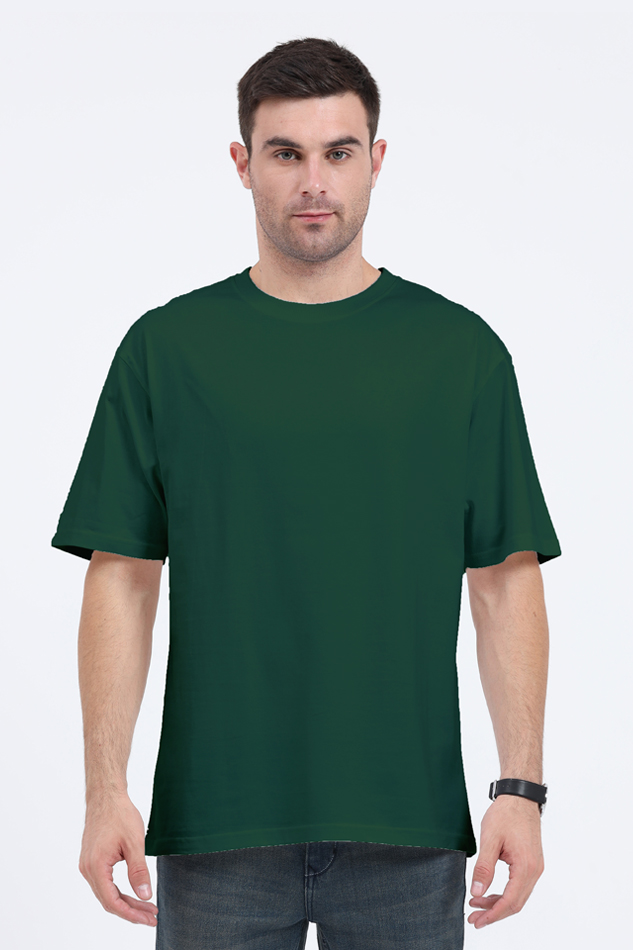 Men's Oversize Half Sleeve T-Shirt_Plains