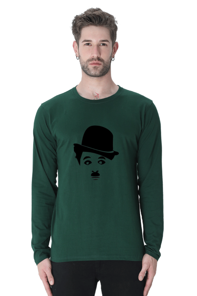 Men's Round Neck Full Sleeve_Charlie Chaplin