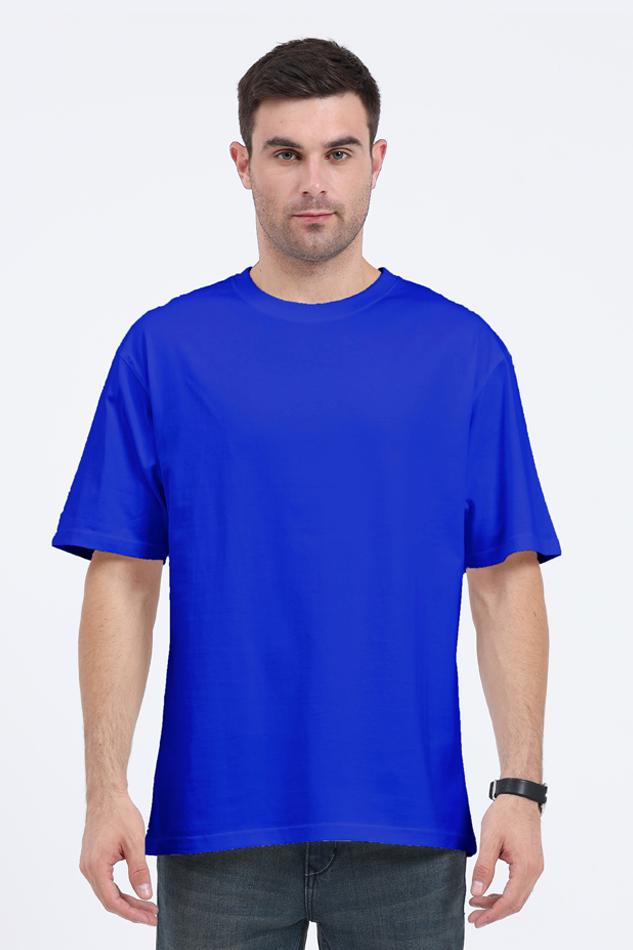 Men's Oversize Half Sleeve T-Shirt_Plains