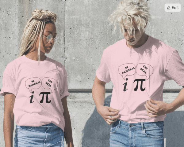 Unisex Oversized Standard T-Shirt - Real Vs Imaginary - Image 4