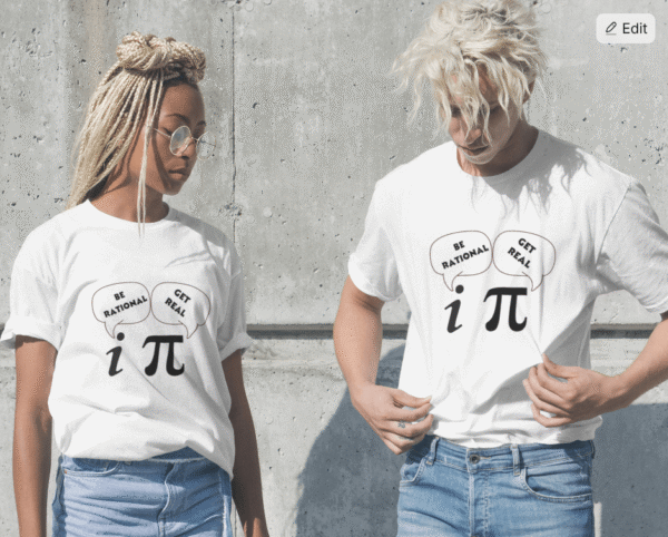 Unisex Oversized Standard T-Shirt - Real Vs Imaginary - Image 2